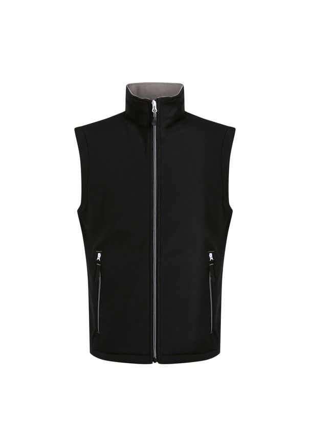 Regatta - Ocieplana Męska Softshell 2 Warstwy Ascender. Kolor: szary, wielokolorowy, czarny. Materiał: softshell. Sport: turystyka piesza