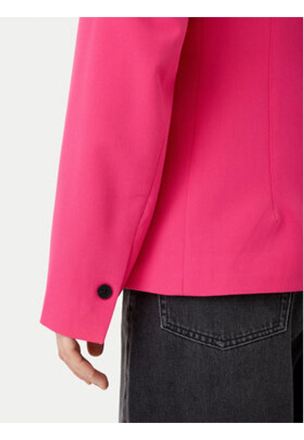 only - ONLY Marynarka Raven 15338389 Różowy Slim Fit. Kolor: różowy. Materiał: syntetyk