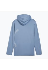 Puma - Bluza męska PUMA Train All Day Big Cat Hoodie. Kolor: niebieski