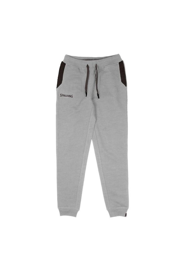 SPALDING - Damskie spodnie dresowe Spalding Flow. Kolor: szary. Materiał: dresówka. Sport: koszykówka