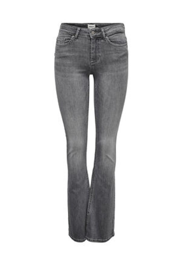 only - ONLY Jeansy Blush 15233721 Szary Flared Fit. Kolor: szary