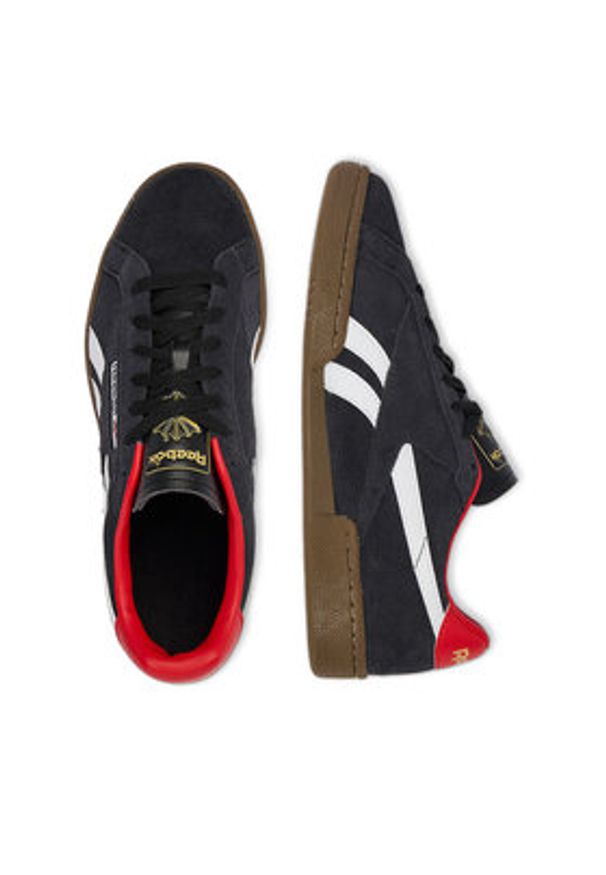 Reebok Sneakersy EO-CLUB C GROUNDS UK 100256208 Czarny. Kolor: czarny. Materiał: skóra, zamsz. Model: Reebok Club