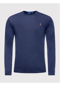 Polo Ralph Lauren Longsleeve 710760121 Granatowy Slim Fit. Typ kołnierza: polo. Kolor: niebieski. Materiał: bawełna. Długość rękawa: długi rękaw #4