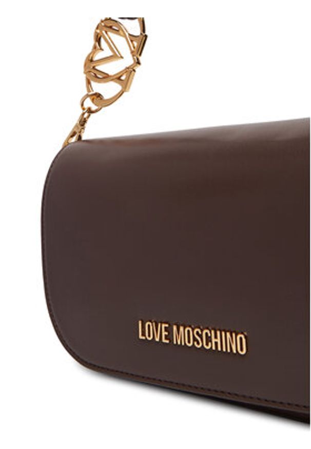 Love Moschino - LOVE MOSCHINO Torebka JC4049PP1NLF0301 Brązowy. Kolor: brązowy. Materiał: skórzane