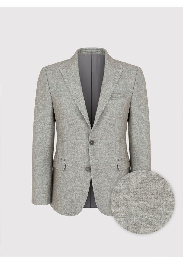 Pako Lorente - PAKO LORENTE - Marynarka męska melanż. Materiał: poliester, elastan, wiskoza. Wzór: melanż