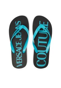 Versace Jeans Couture Japonki 80YA3SQ7 ZSS81 Turkusowy. Kolor: turkusowy. Materiał: syntetyk #1