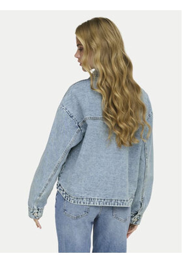 only - ONLY Kurtka jeansowa Lara 15372651 Niebieski Regular Fit. Kolor: niebieski. Materiał: bawełna, jeans