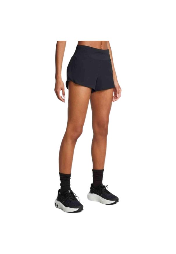 Spodenki do biegania damskie Under Armour Launch Pro 3''. Kolor: czarny. Sport: bieganie