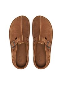 Clarks Klapki Solsbury 26180881 Brązowy. Kolor: brązowy. Materiał: skóra #4