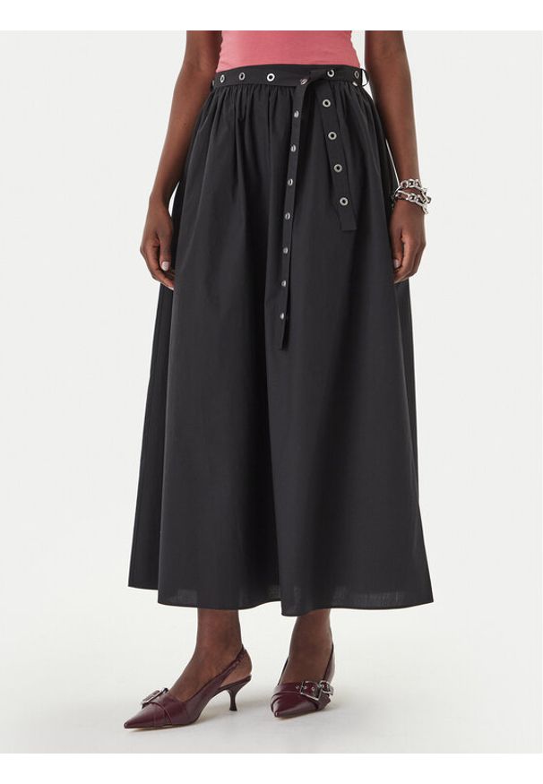 BOSS Spódnica maxi C_Vidol 50559088 Czarny Regular Fit. Kolor: czarny. Materiał: bawełna