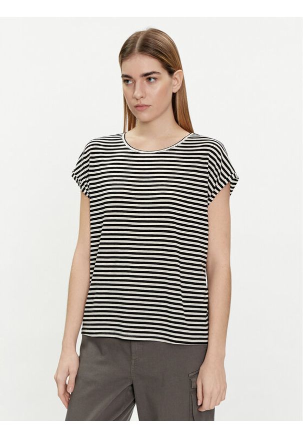 Vero Moda T-Shirt Ava 10284469 Czarny Regular Fit. Kolor: czarny. Materiał: lyocell