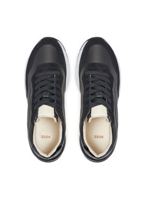 BOSS - Boss Sneakersy Skylar 50536403 Czarny. Kolor: czarny. Materiał: skóra