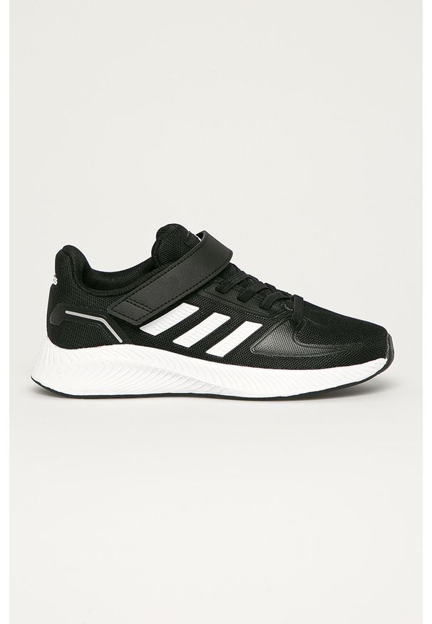 Adidas - adidas - Buty dziecięce Runfalcon 2.0 C. Nosek buta: okrągły. Zapięcie: rzepy. Kolor: czarny. Materiał: syntetyk, materiał, skóra ekologiczna, guma. Szerokość cholewki: normalna