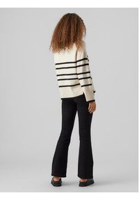 Vero Moda Sweter 10278319 Beżowy Regular Fit. Kolor: beżowy. Materiał: syntetyk