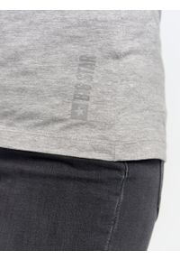 Big-Star - Koszulka damska gładka szara Classic 991. Kolor: szary. Materiał: materiał. Wzór: gładki