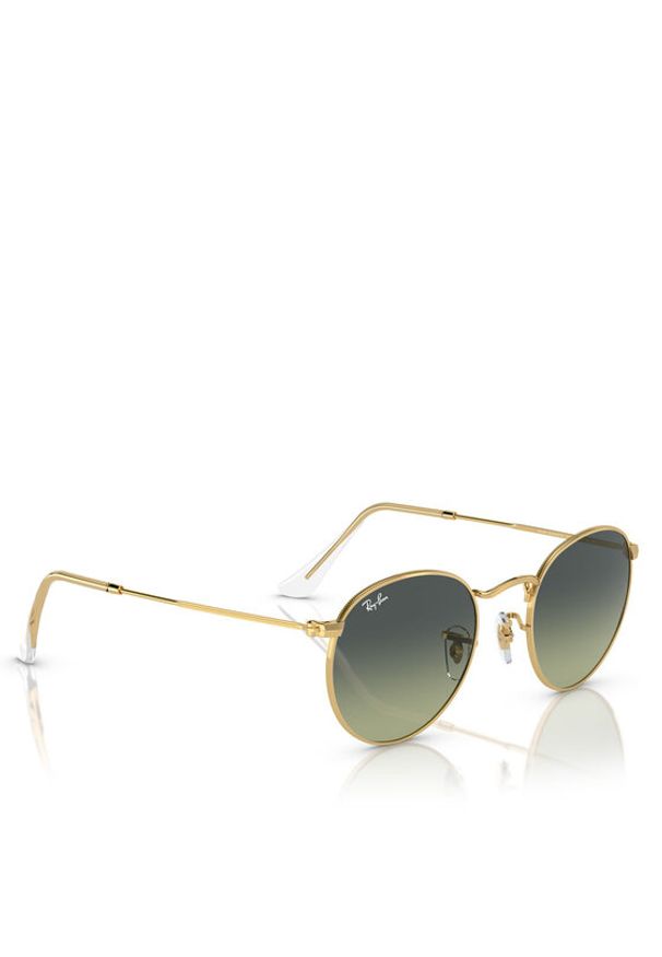 Ray-Ban Okulary przeciwsłoneczne Round Metal 0RB3447 001/BH Złoty. Kolor: złoty