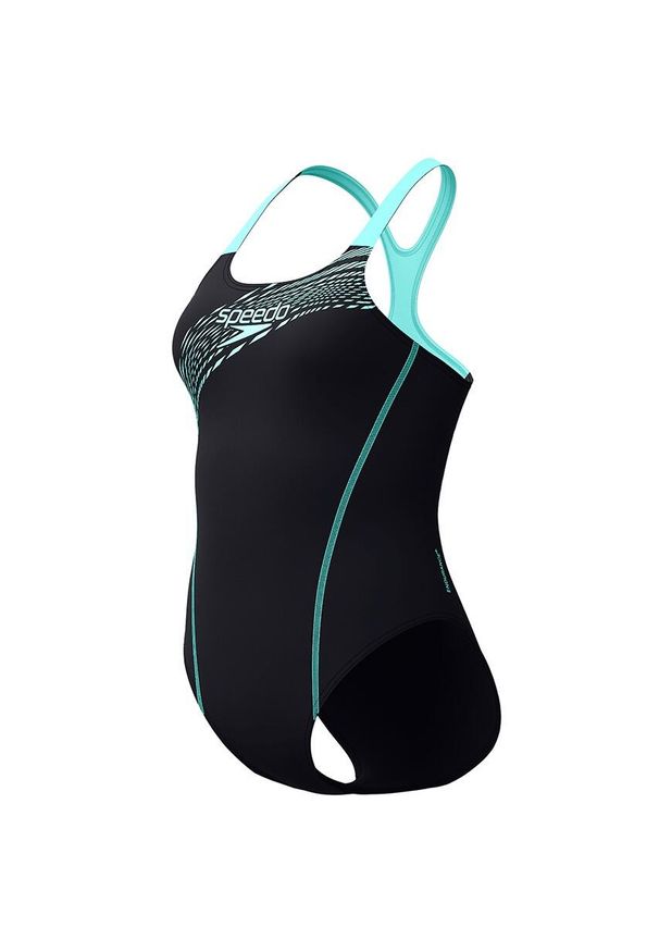 Strój kąpielowy jednoczęściowy na basen damski Speedo Medley Logo. Kolor: niebieski, wielokolorowy