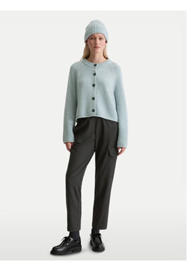 Marc O'Polo Kardigan 509 6121 61093 Niebieski Relaxed Fit. Typ kołnierza: polo. Kolor: niebieski. Materiał: wełna