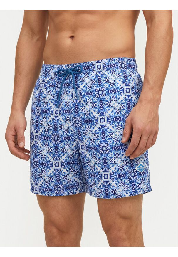 Jack & Jones Szorty kąpielowe Maui Sand 12291428 Szary Regular Fit. Kolor: szary. Materiał: syntetyk