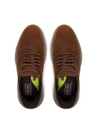 skechers - Skechers Półbuty Garza - Gervin 205046/CDB Brązowy. Kolor: brązowy. Materiał: skóra, nubuk #3
