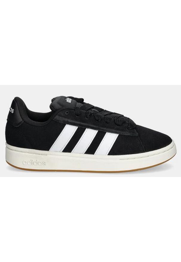 Adidas - Buty ADIDAS GRAND COURT ALPHA 0 Czarny. Kolor: czarny. Materiał: tkanina, skóra