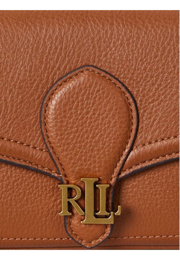 Lauren Ralph Lauren - LAUREN RALPH LAUREN Torebka 432977374002 Brązowy. Kolor: brązowy. Materiał: skórzane
