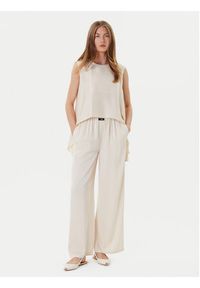 Eleh Bluzka ESS250048 Écru Regular Fit. Materiał: syntetyk #3