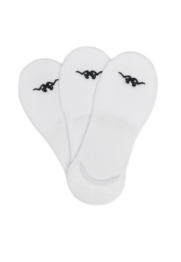 Zestaw 3 par stopek unisex Kappa. Kolor: biały