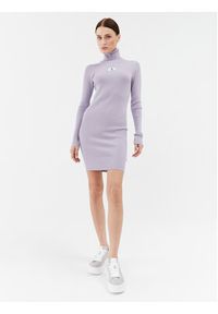 Calvin Klein Jeans Sukienka dzianinowa J20J221690 Fioletowy Slim Fit. Kolor: fioletowy. Materiał: dzianina, lyocell #4
