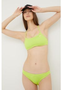 Nike dwuczęściowy strój kąpielowy Essential kolor zielony lekko usztywniona miseczka. Kolor: zielony. Materiał: skóra, materiał, włókno #1