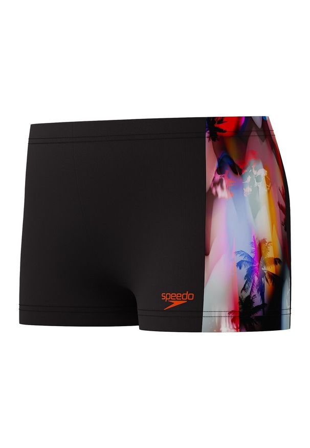 Kąpielówki chłopięce spodenki kąpielowe Speedo Digital Allover. Kolor: czarny