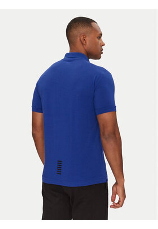 EA7 Emporio Armani Polo 8NPF14 PJVQZ UA031 Niebieski Regular Fit. Typ kołnierza: polo. Kolor: niebieski. Materiał: bawełna