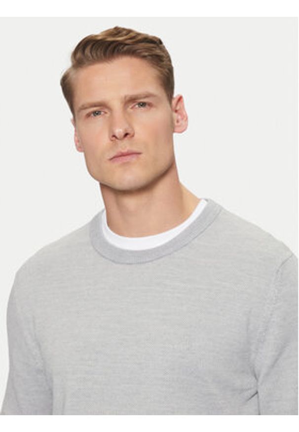 Marc O'Polo Sweter M20 5023 60074 Beżowy Regular Fit. Typ kołnierza: polo. Kolor: beżowy. Materiał: bawełna