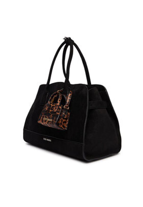 Steve Madden Torebka Bharlli 13002290 Czarny. Kolor: czarny. Materiał: skórzane