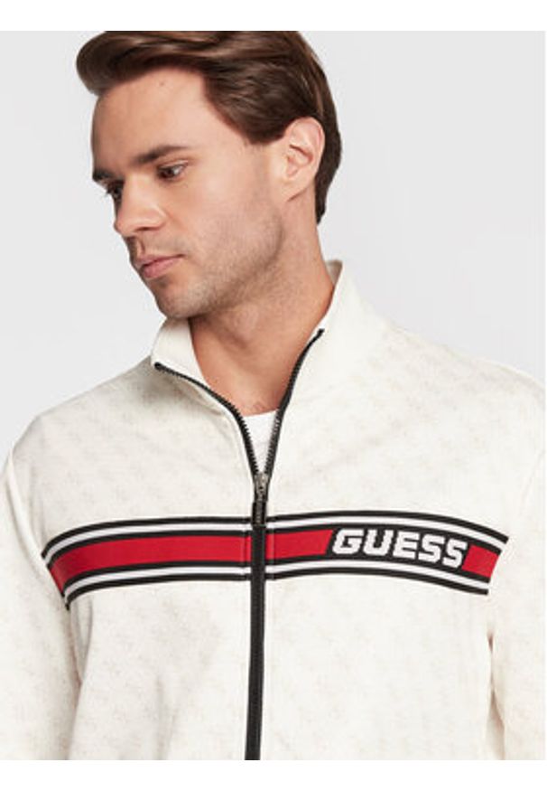 Guess Bluza Korbin Z2BQ06 FL04Q Écru Regular Fit. Materiał: bawełna, syntetyk