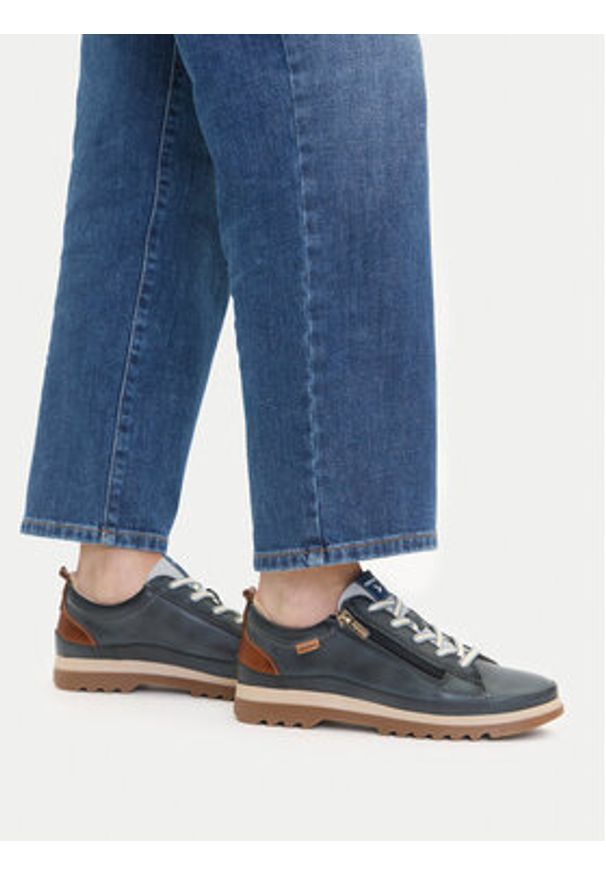Pikolinos Półbuty W3W-6979 Granatowy. Kolor: niebieski. Materiał: skóra