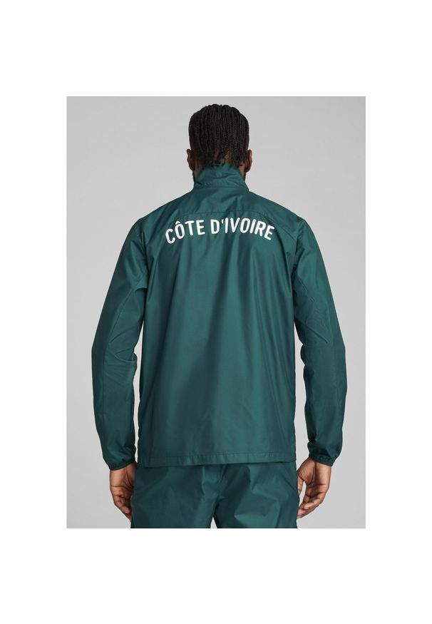 Puma - Kurtka dresowa Prematch Côte d'Ivoire CAN 2025. Kolor: żółty, pomarańczowy, wielokolorowy, zielony. Materiał: dresówka