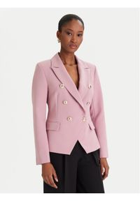 Rinascimento Marynarka CFC0126227003 Różowy Slim Fit. Kolor: różowy. Materiał: syntetyk