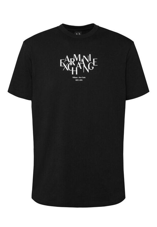 Armani Exchange T-Shirt XM002782 AF10356 UC001 Czarny Regular Fit. Kolor: czarny. Materiał: bawełna