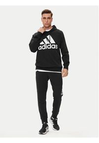 Adidas - adidas Bluza Essentials Logo Hoodie IC0440 Czarny Regular Fit. Kolor: czarny. Materiał: bawełna #2