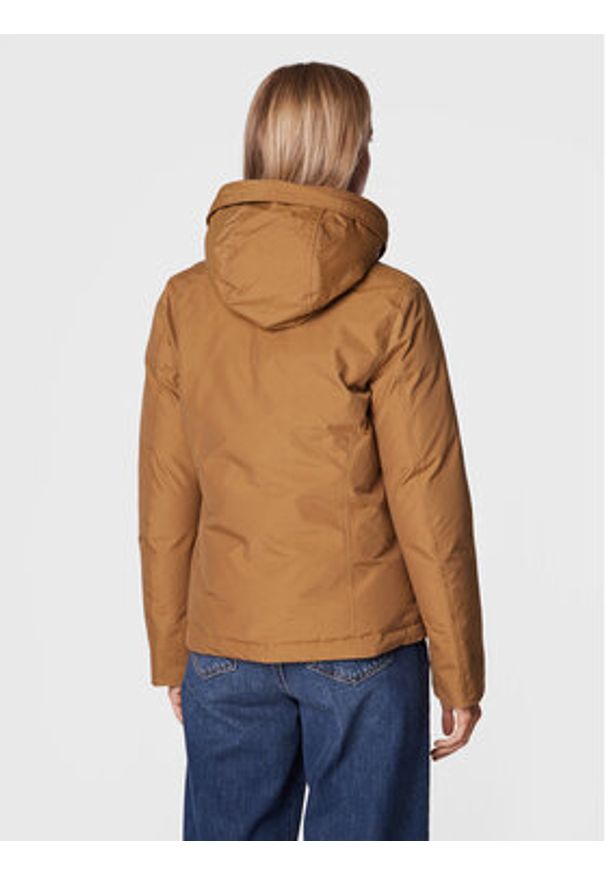 Woolrich Kurtka puchowa Arctic Raccoon CFWWOU0548FRUT0001 Brązowy Regular Fit. Kolor: brązowy. Materiał: bawełna