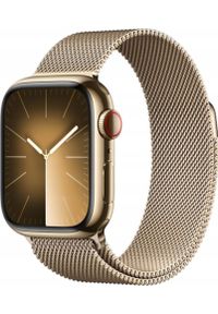 APPLE - Smartwatch Apple Smartwatch Apple Watch Series 9 Brązowy Złoty 1,9" 41 mm. Rodzaj zegarka: smartwatch. Kolor: wielokolorowy, złoty, brązowy