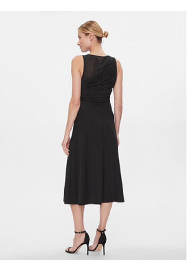 DKNY Sukienka koktajlowa DD3KP365 Czarny Regular Fit. Kolor: czarny. Materiał: syntetyk. Styl: wizytowy
