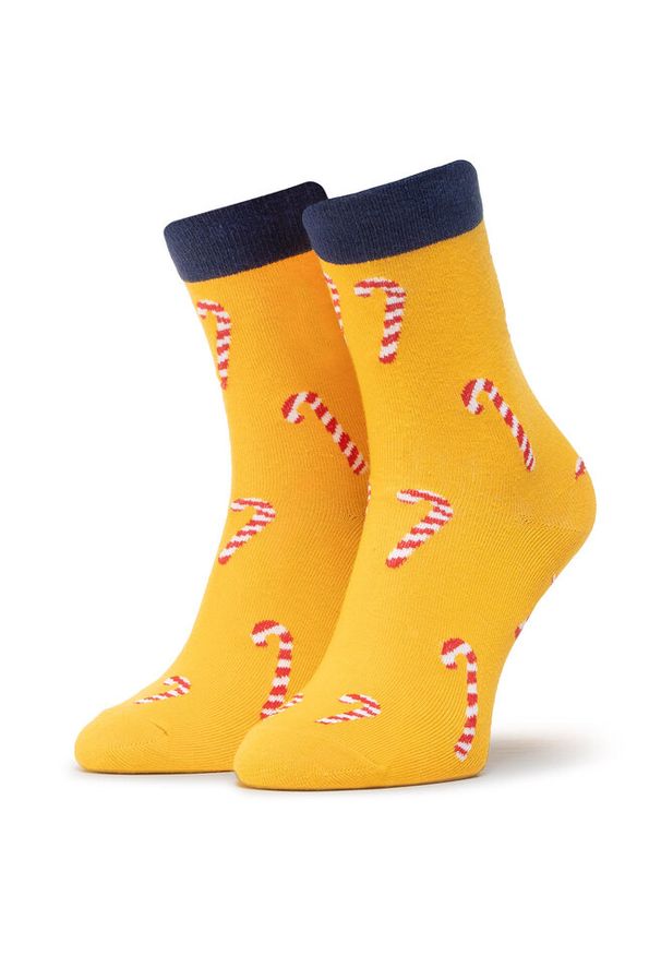 Skarpety wysokie unisex Dots Socks. Kolor: żółty