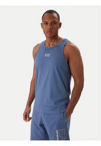 EA7 Emporio Armani Tank top 7M000295 AF10375 Niebieski Regular Fit. Kolor: niebieski. Materiał: bawełna #1