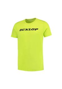 DUNLOP - Koszulka sportowa męska Dunlop Essentials Tee. Kolor: żółty. Sport: tenis #1