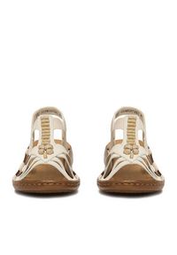 Rieker Sandały CEO-60806-80 Écru. Materiał: skóra #2
