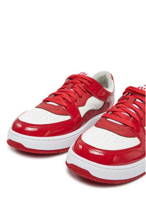 Hugo - HUGO Sneakersy Kilian 50535857 Czerwony. Kolor: czerwony. Materiał: skóra