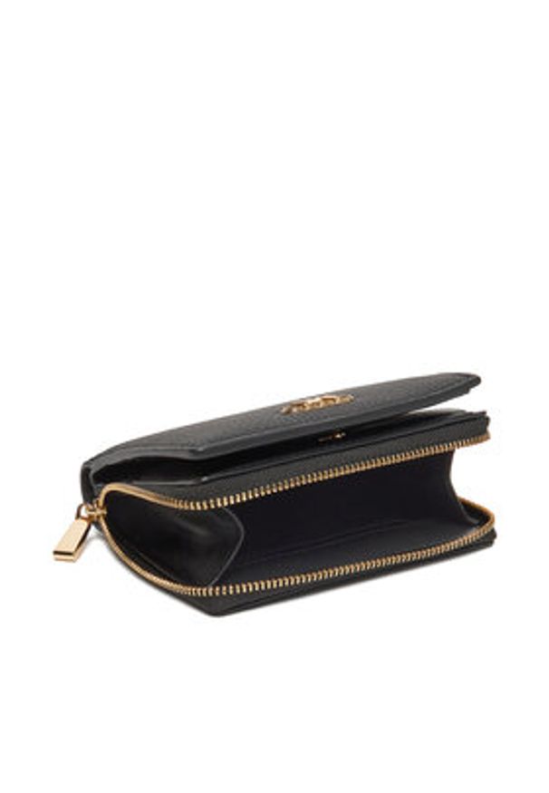 Michael Kors Mały Portfel Damski 32S5G8ED1L Czarny. Kolor: czarny. Materiał: skóra