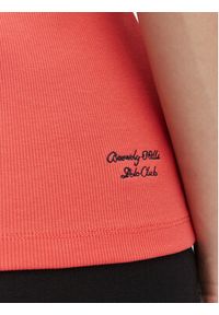 Beverly Hills Polo Club Top P-SS26W-TK550000 Koralowy Regular Fit. Typ kołnierza: polo. Kolor: pomarańczowy. Materiał: bawełna #5